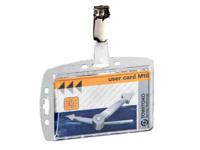Veiligheidspashdr Durable 8005 dicht clip 54x85mm