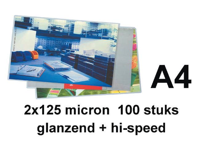 Lamineerhoes GBC A4 hi-speed 2x125micron