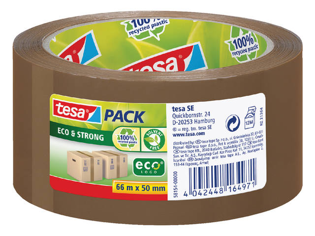Verpakkingstape tesapack Eco 66mx50mm br