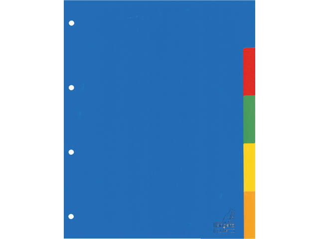 Tabblad Kangaro 4r A405 5 delig assorti PP