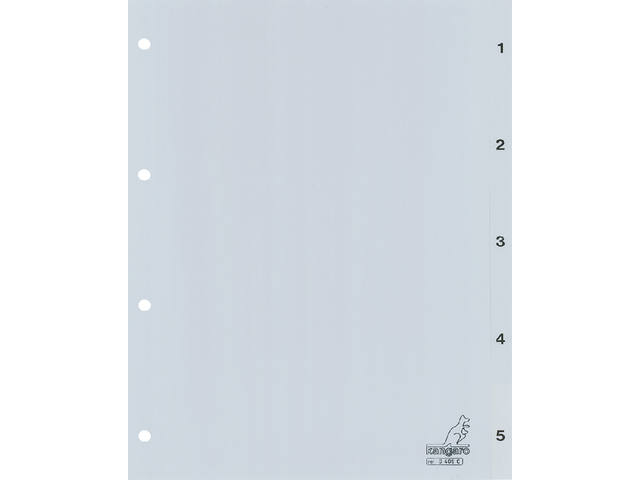 Tabblad Kangaro 4r G405C nr 1 5 grijs PP