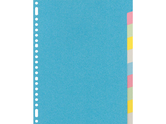 Tabblad Kangaro 23r RY410M 10 delig assorti karton