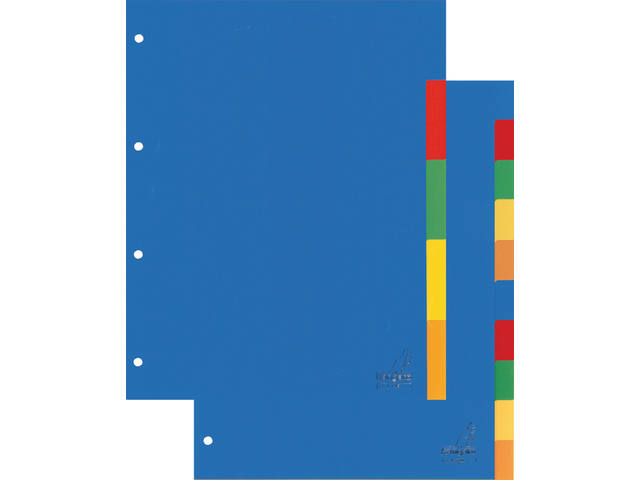 Tabblad Kangaro 4r A405 5 delig assorti PP