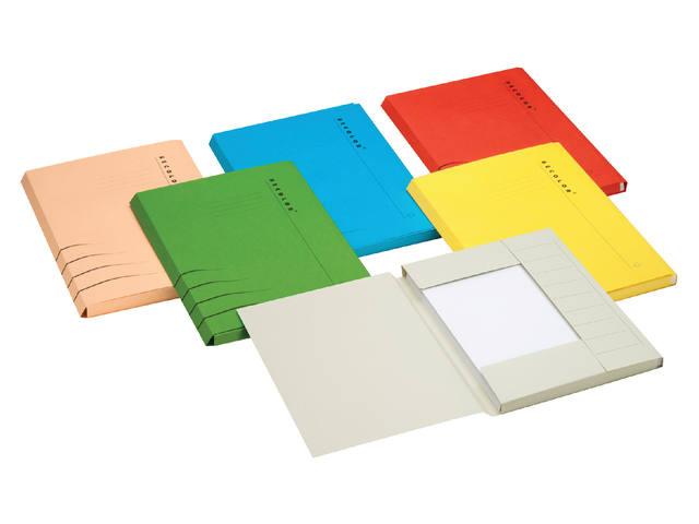 Dossiermap Secolor folio 3kl recy karton 250gr ch