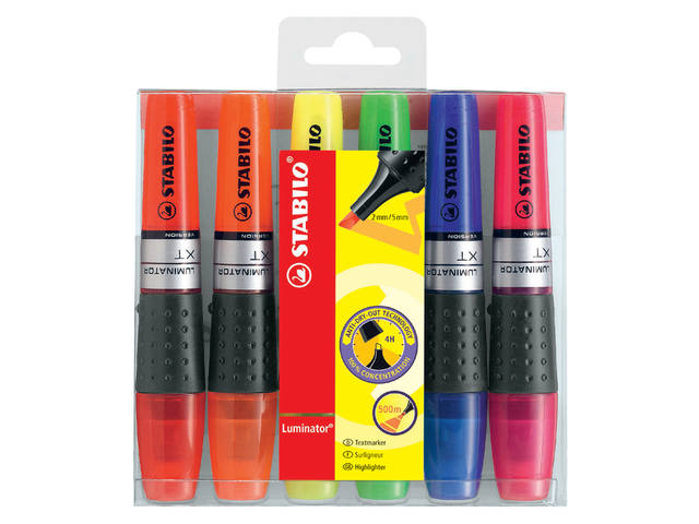 Markeerstift STABILO Luminator XT 71/6 6st assorti