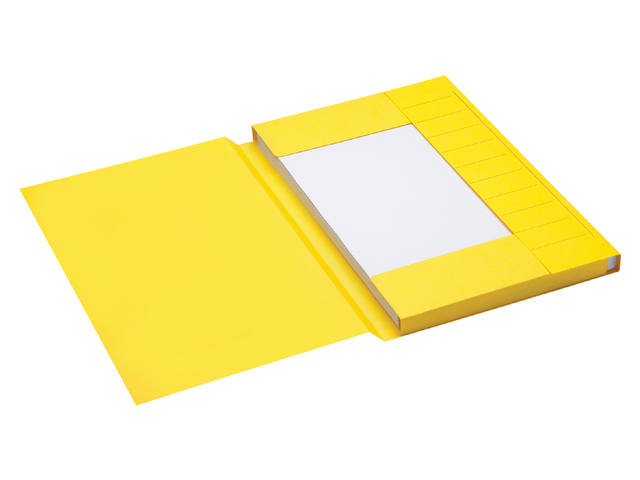 Dossiermap Secolor folio 3kl recy karton 250gr gl