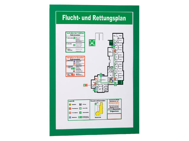 Duraframe Durable 487205 A4 groen 2 stuks