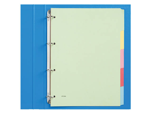 Tabblad Qbasic 4rings karton 5-delig