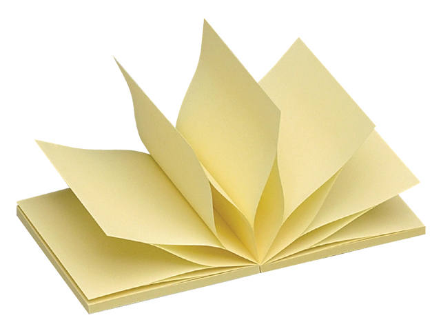 Memoblok Quantore Z-note 76x76mm geel