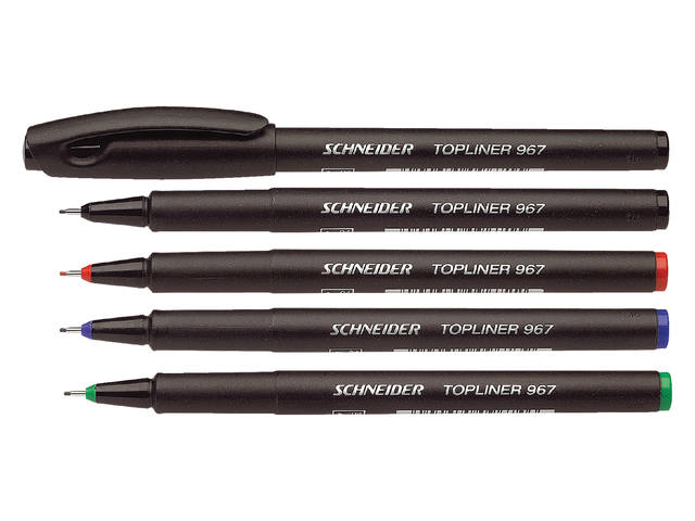 Fineliner Schneider 967 0.4mm zwart