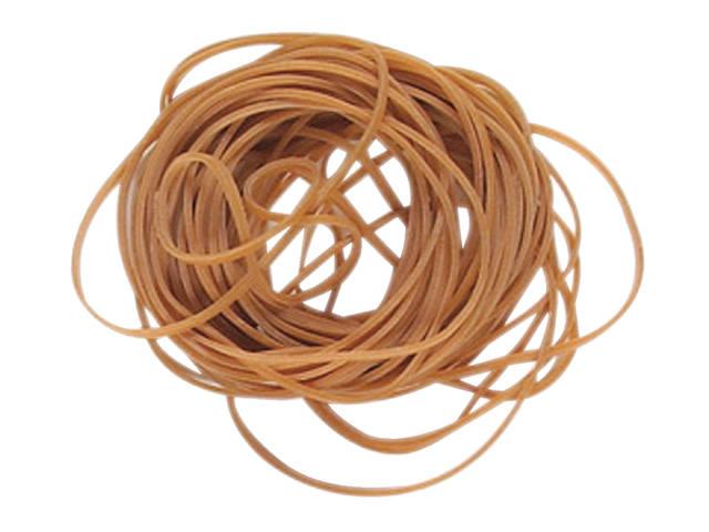 Elastiek Standard 16 60x1.5mm 50gr 220st bruin