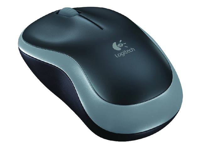 Muis Logitech optical M185 Notebook drl antr zwart