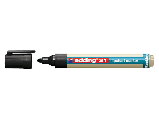 Viltstift edding 31 Eco flipover rond 1.5-3mm zw