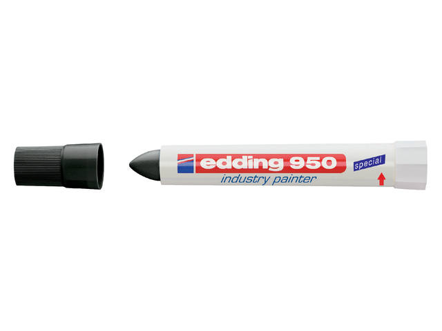 Viltstift edding 950 pasta rond 10mm zwart