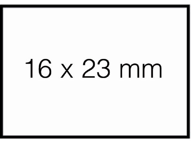 Prijsetiket 16x23mm Sato Duo 20 afneembaar wit