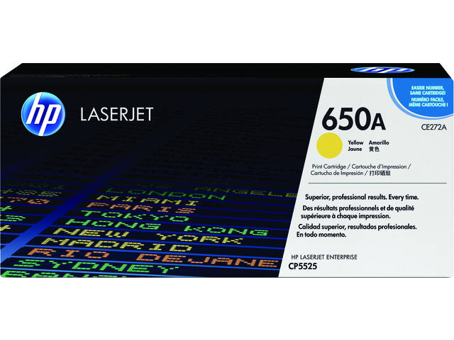 Tonercartridge HP CE272A 650A geel
