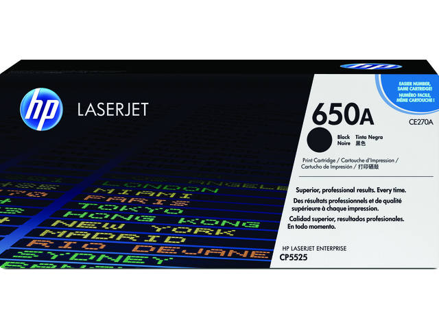 Tonercartridge HP CE270A 650A zwart