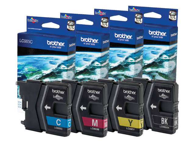 Inktcartridge Brother LC-985C blauw
