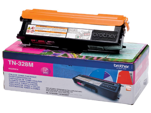 Toner Brother TN-328M rood