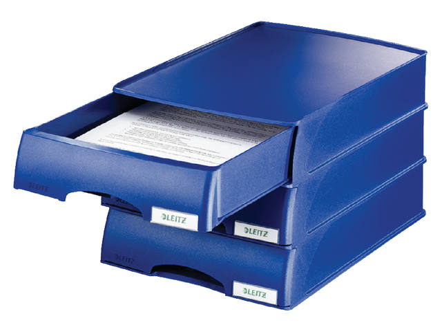 Brievenbak Leitz Plus met lade A4 maxi blauw