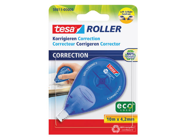 Correctietape tesa rechts linkshandig 4.2mm bl