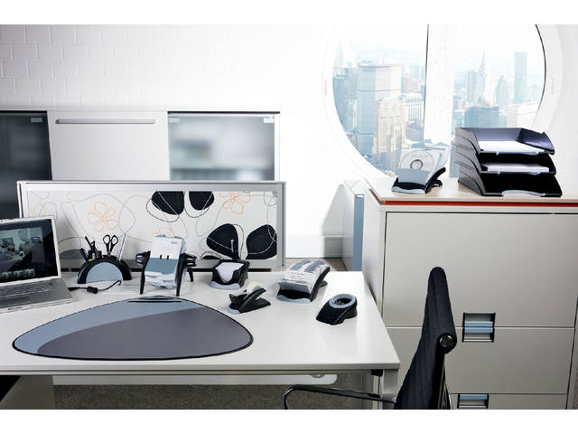 Visitekrtmolen Durable Visifix + 200 hoesjes zwart