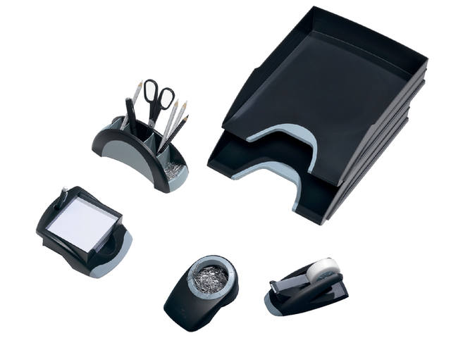 Papercliphouder Vegas incl 100 paperclips zwart