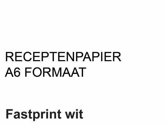 Receptpapier Fastprint A6 80gr wit
