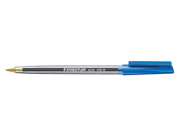 Balpen Staedtler stick 430 M blauw