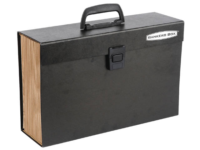 Sorteerkoffer Bankers Box Handifile 19vk zwart