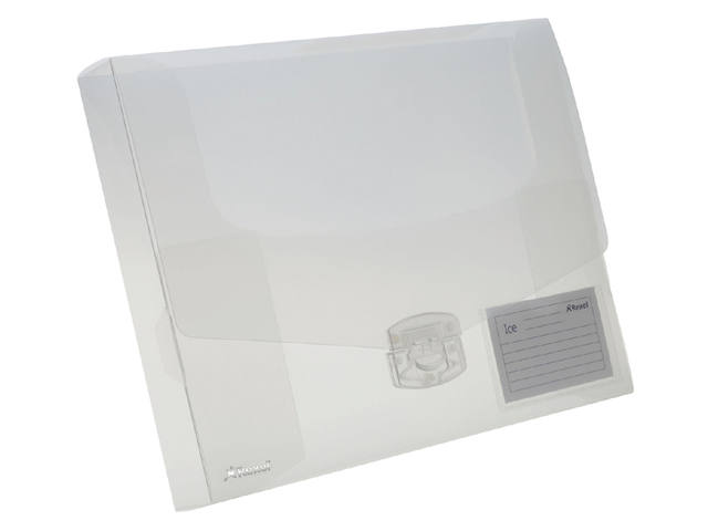 Elastobox Rexel ice A4+ 40mm transparant