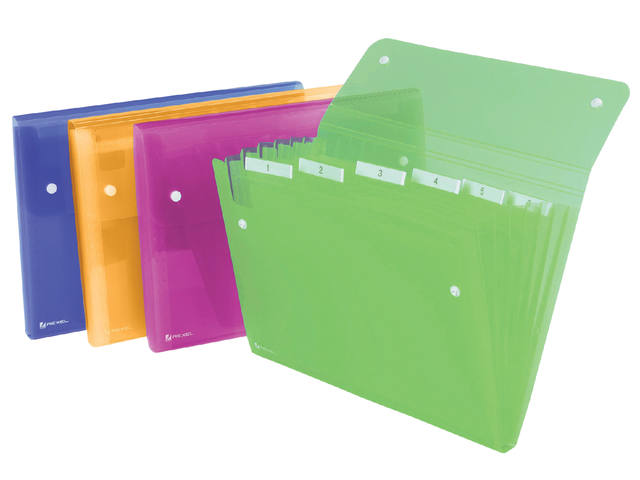 SORTEERMAP REXEL ICE 6TAB ASSORTI