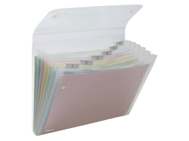 SORTEERMAP REXEL ICE 6TAB TRANSPARANT