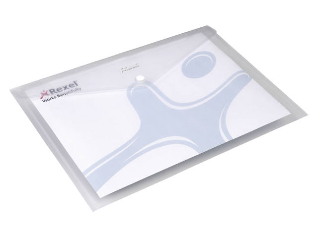 Enveloptas Rexel ice A4 transparant