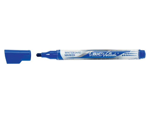 Whiteboardmarker Bic liquid rond M blauw