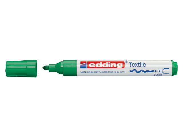 Textielmarker edding 4500 rond 2-3mm groen