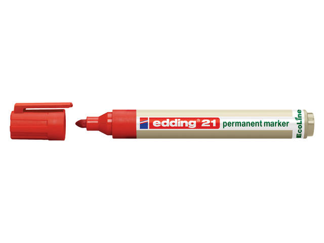 Viltstift edding 21 Eco rond 1.5-3mm rood