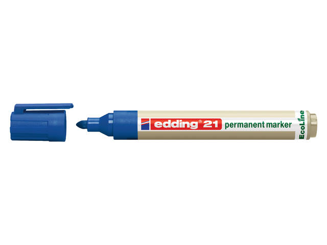 Viltstift edding 21 Eco rond 1.5-3mm blauw