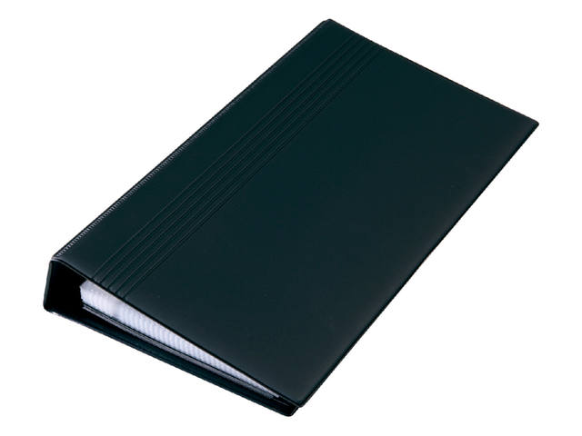 Visitekaartmap Sigel 200krt 90x58mm zwart