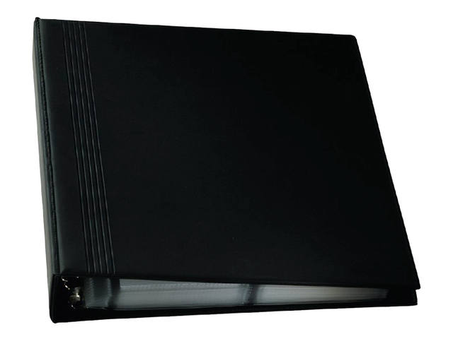 Visitekaartmap Sigel 400krt 90x58mm zwart