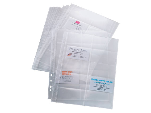 Visitekaarthoes Sigel 200krt 90x58mm 2 rijen tr
