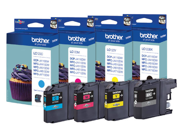 Inktcartridge Brother LC-123Y geel