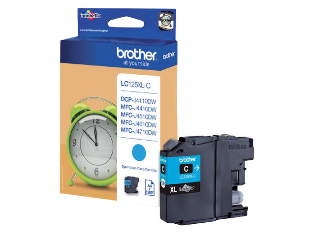 Inktcartridge Brother LC-125XLC blauw