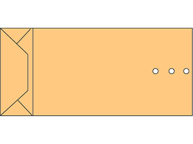 Envelop Quantore monsterzak 120x285x50mm 120gr br