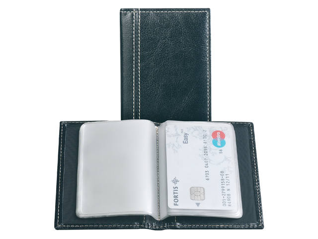 Creditkaart etui Palermo 40stuks zwart