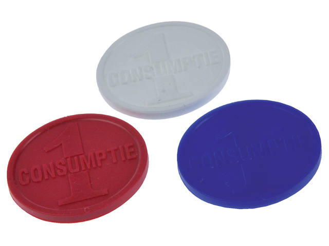 Consumptiemunt Combicraft rood 750st