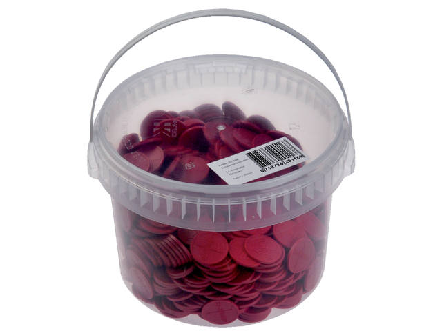 Consumptiemunt Combicraft rood 750st