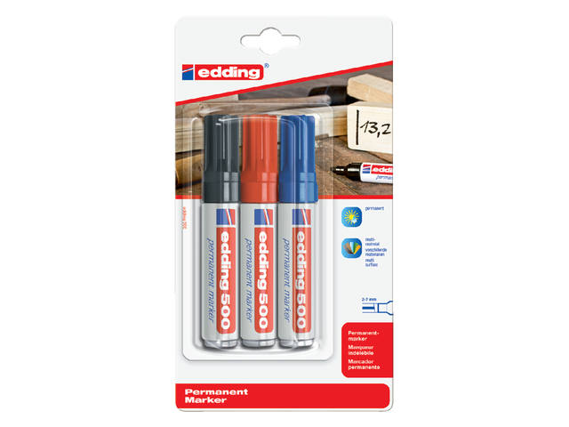 Viltstift edding 500 schuin 2-7mm ass