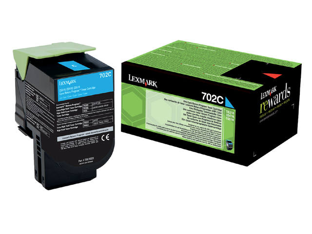 Tonercartridge Lexmark 70C20C0 / 70C20CE blauw
