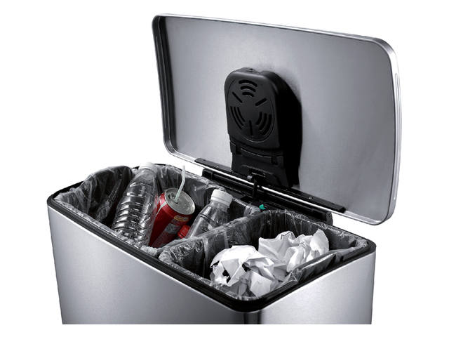 Pedaalemmer EKO E-Cube 18+28 liter rvs